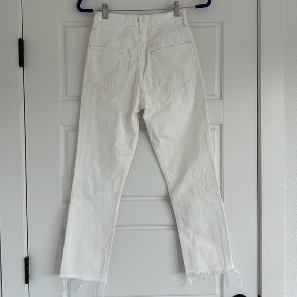 Agolde Riley High Rise Straight Crop | Veil - Picture 4 of 6